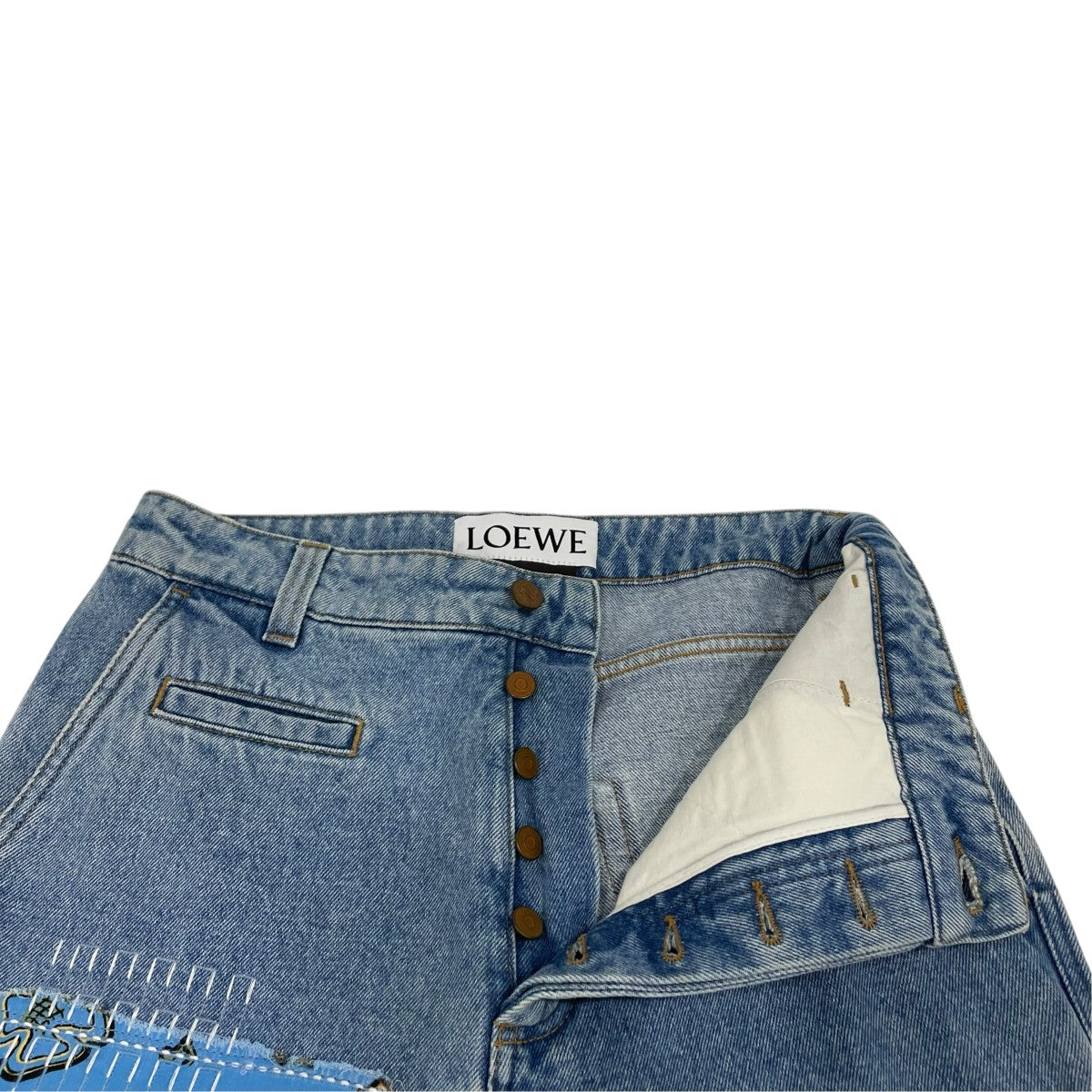 LOEWE パッチワーク フィッシャーマンデニムパンツ 古着・中古-3枚目のアイテム画像