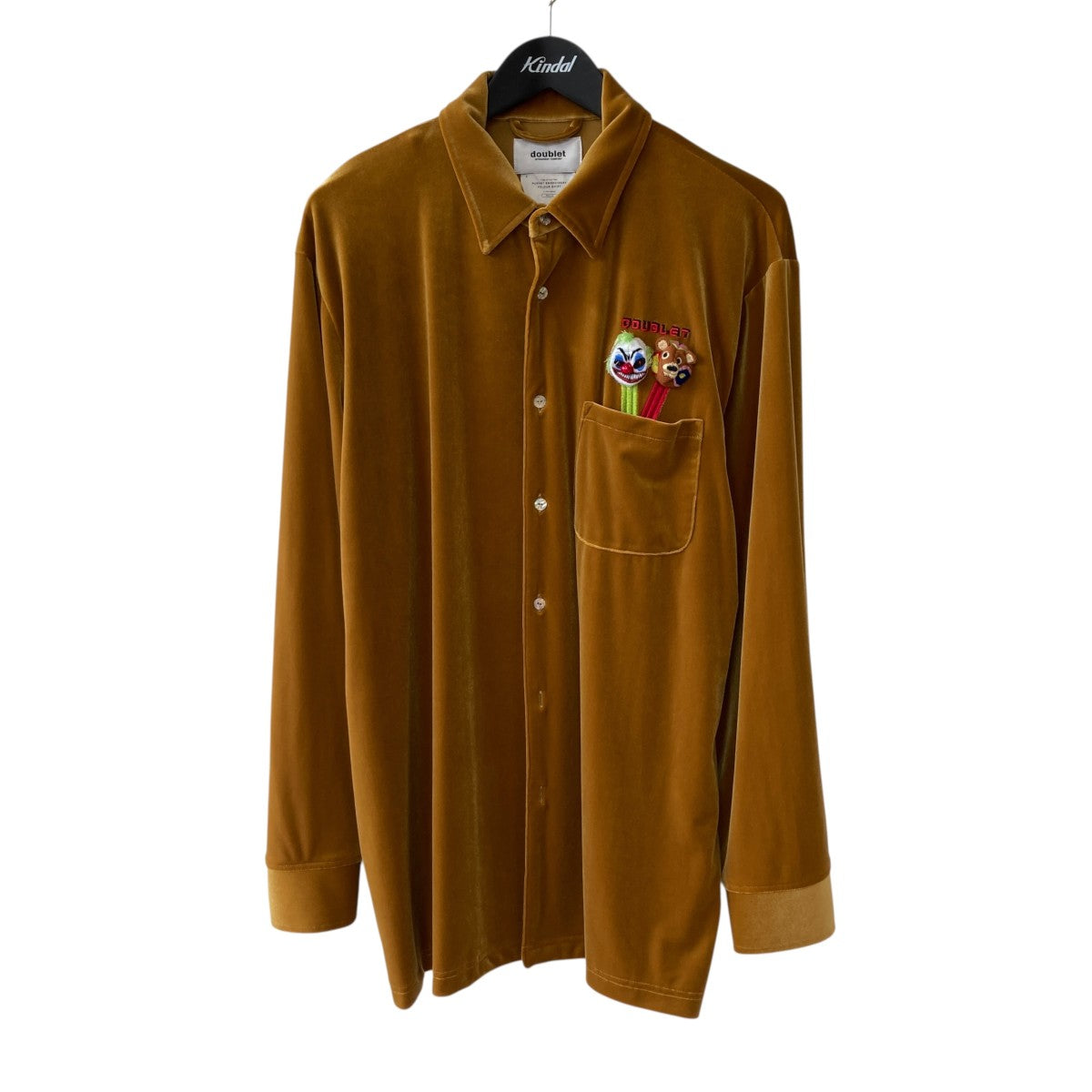doublet パペット ベロアシャツジャケット21AW16SH99 古着・中古-1枚目のアイテム画像