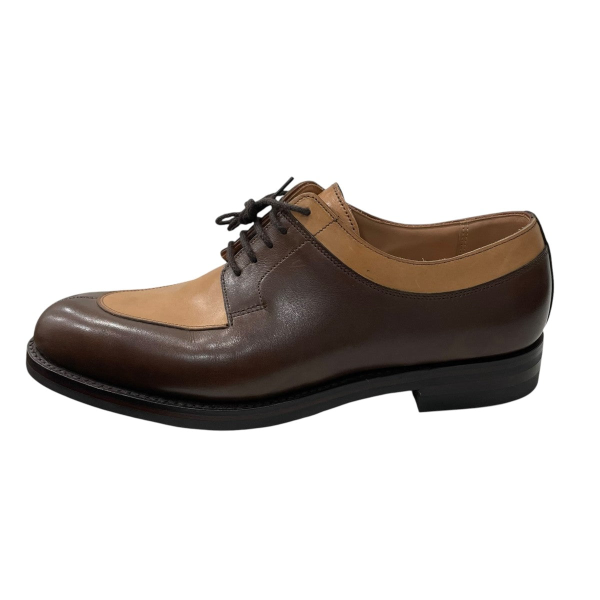 Crockett ＆ Jones SHELTON5 アンティークカーフレザー Uチップレザーシューズ65-01-54-01044-K 古着・中古-2枚目のアイテム画像