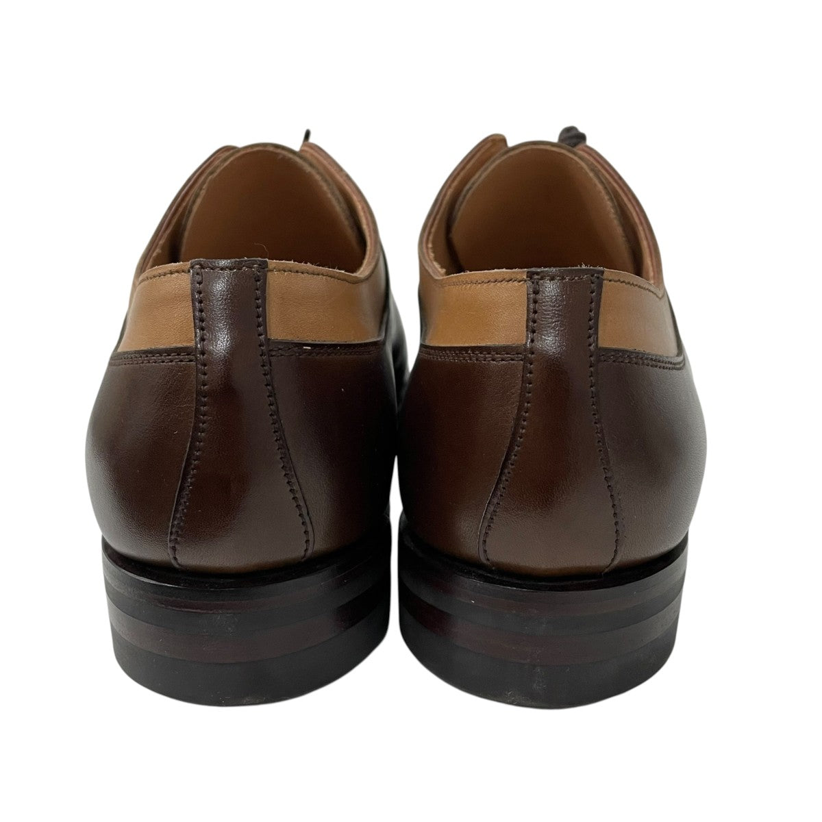 Crockett ＆ Jones SHELTON5 アンティークカーフレザー Uチップレザーシューズ65-01-54-01044-K 古着・中古-4枚目のアイテム画像