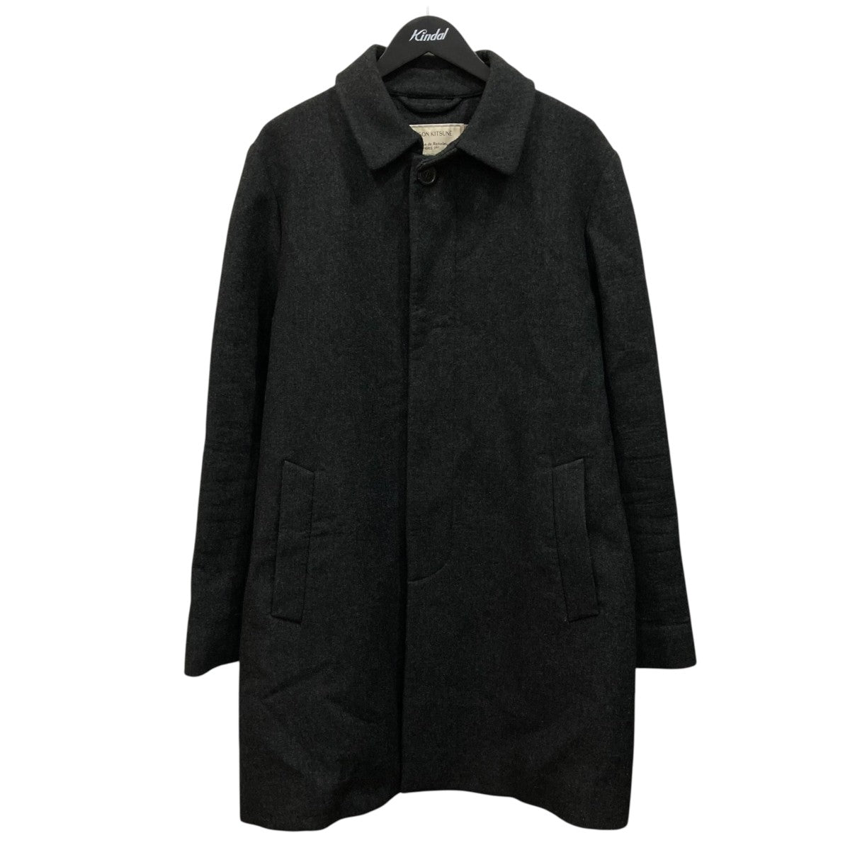 MAISON KITSUNE ステンカラーコートKMO-0654-B 古着・中古-1枚目のアイテム画像