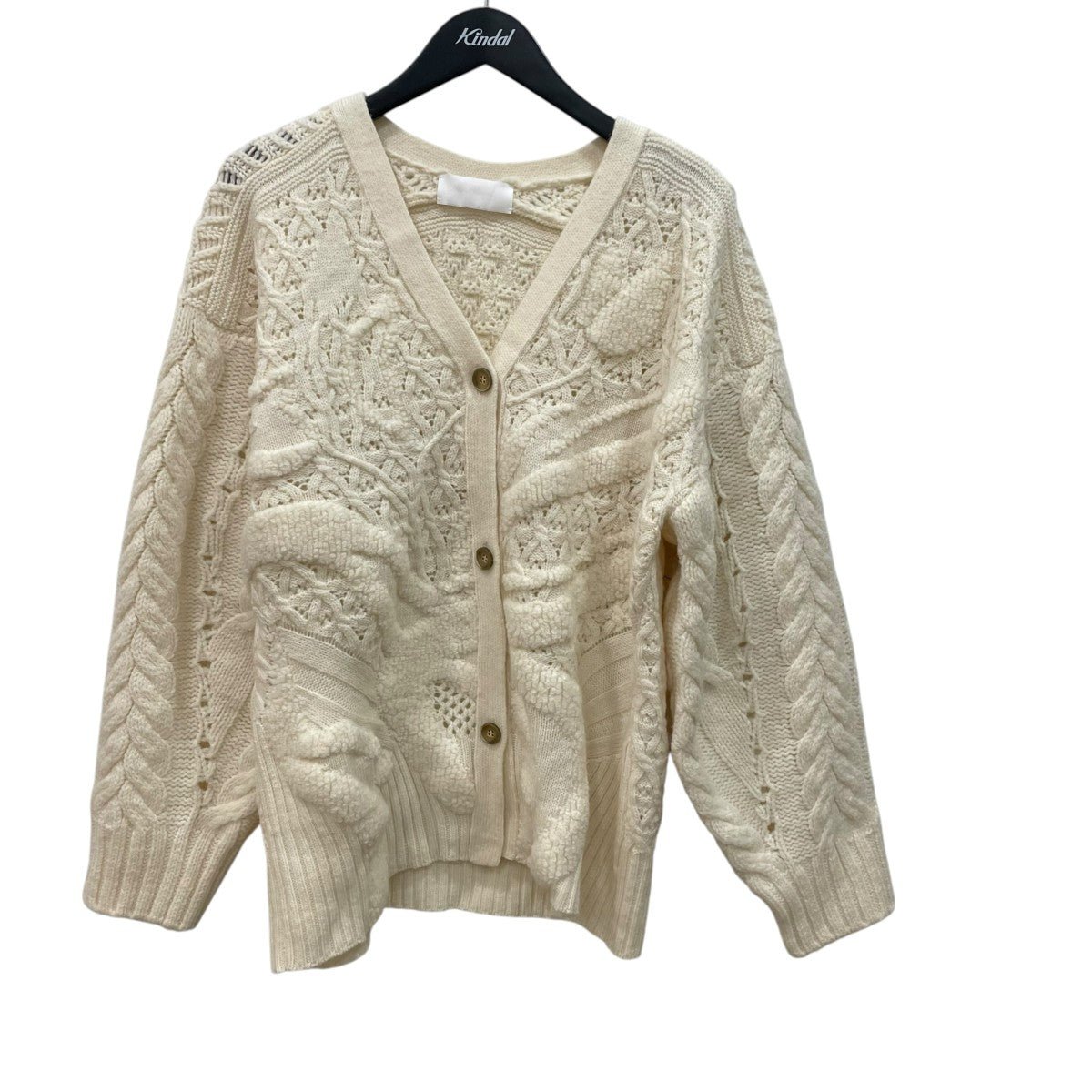 mame kurogouchi ニットカーディガンMM24FW-KN097 古着・中古-1枚目のアイテム画像