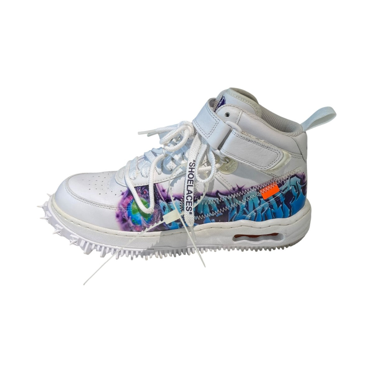NIKE×Off-White Air Force 1 Mid GraffitiハイカットスニーカーDR0500-100 古着・中古-2枚目のアイテム画像