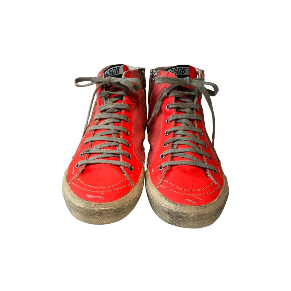 GOLDEN GOOSE GGDB-SLIDE ヴィンテージ加工ハイカットスニーカー 古着・中古-3枚目のアイテム画像