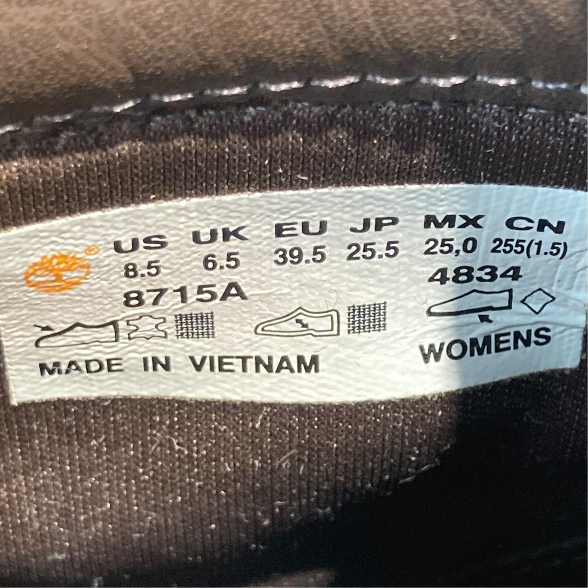 Timberland Allingtonレースアップヒールブーツ8715A 古着・中古-6枚目のアイテム画像