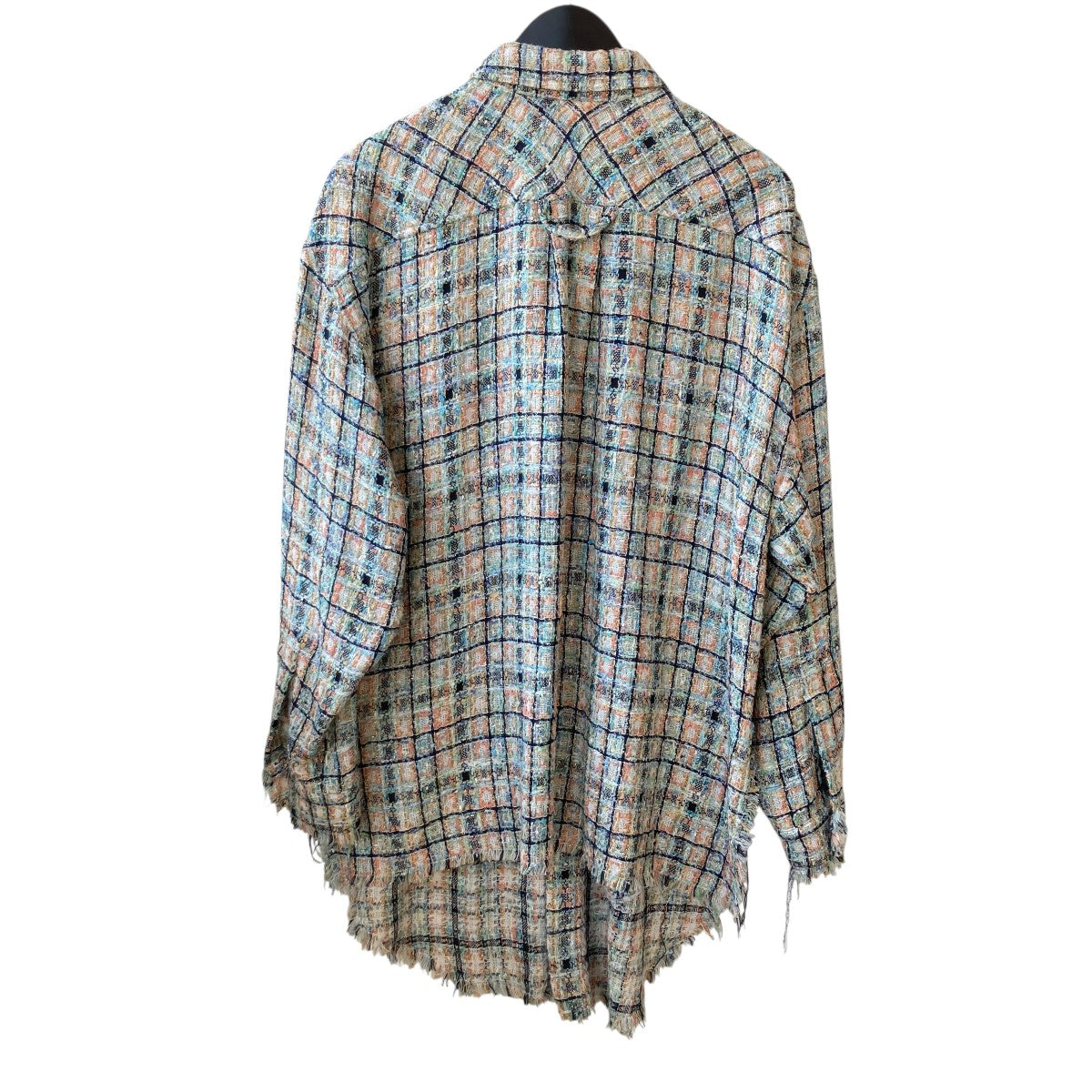 FAITH CONNEXION Tweed Oversized Shirtsツイード オーバーサイズシャツX1830T00217 古着・中古-2枚目のアイテム画像