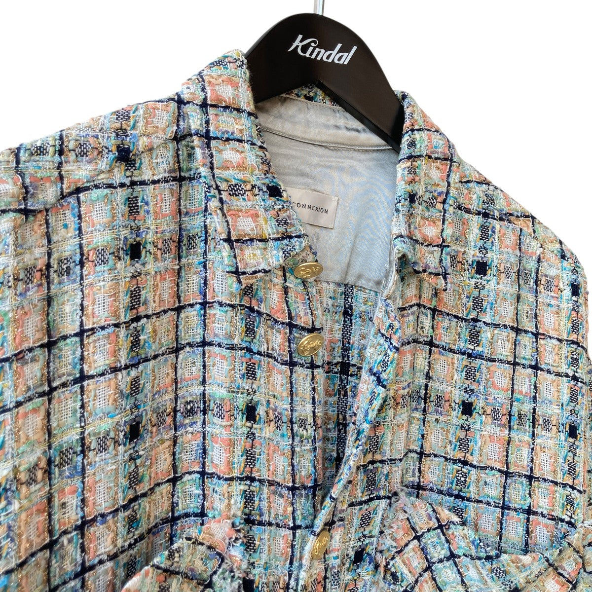 FAITH CONNEXION Tweed Oversized Shirtsツイード オーバーサイズシャツX1830T00217 古着・中古-3枚目のアイテム画像