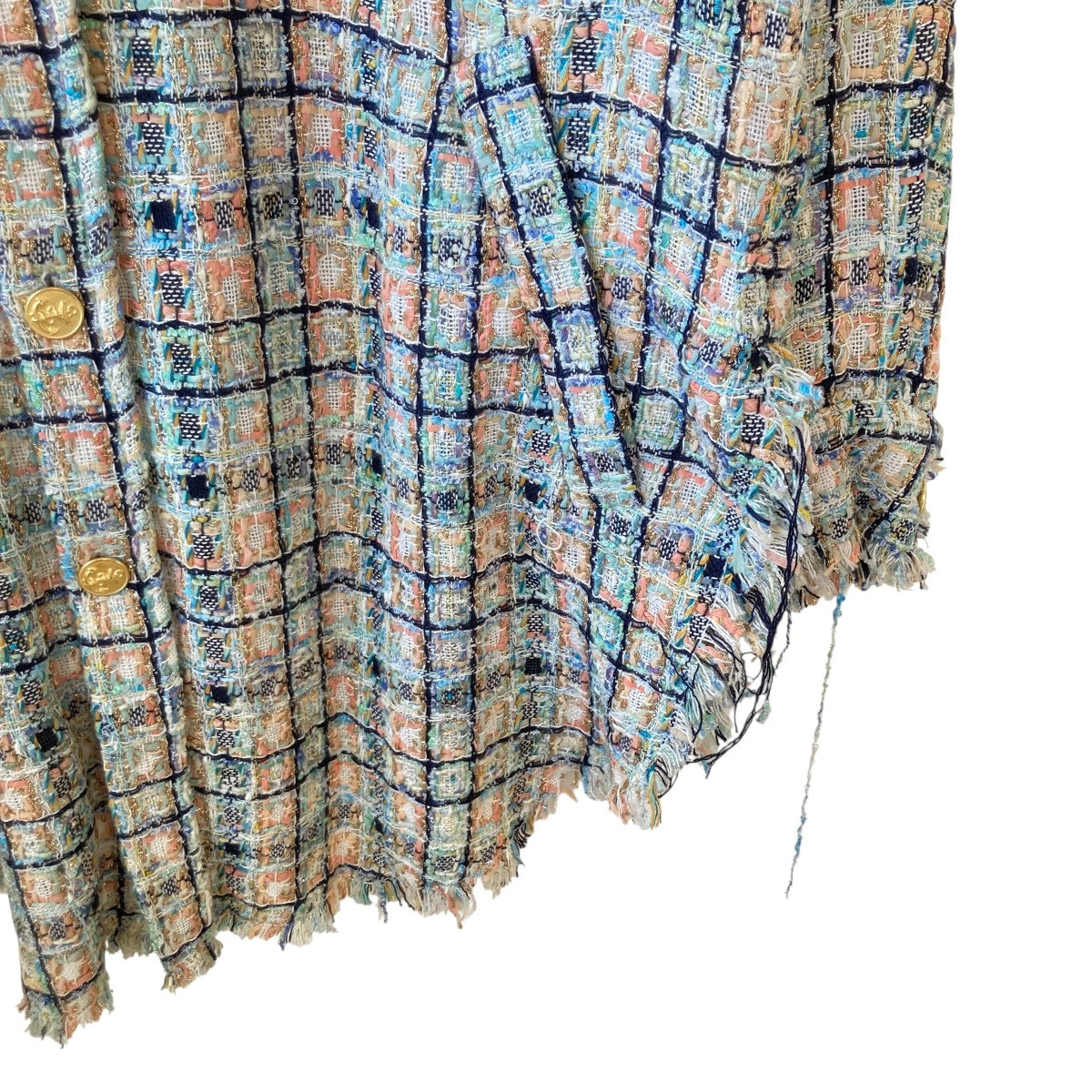 FAITH CONNEXION Tweed Oversized Shirtsツイード オーバーサイズシャツX1830T00217 古着・中古-4枚目のアイテム画像