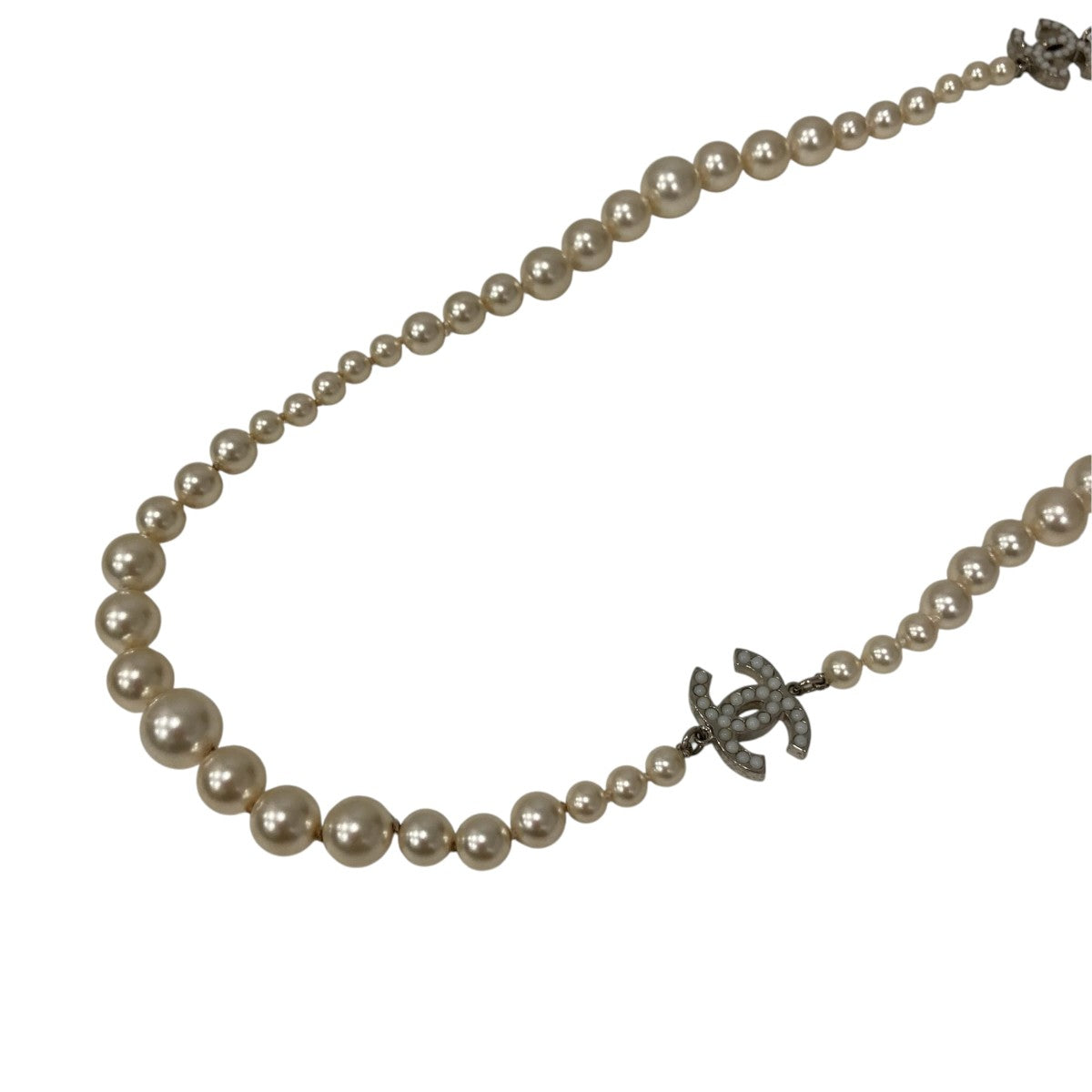 CHANEL ラインストーンネックレス 古着・中古-3枚目のアイテム画像