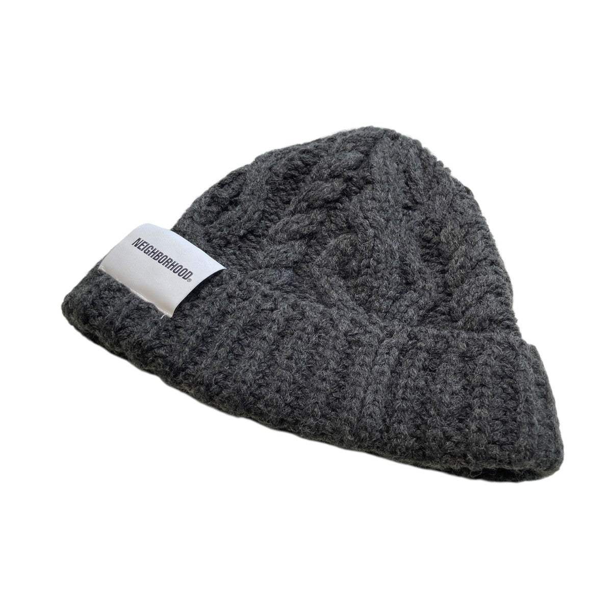 NEIGHBORHOOD CABLE KNIT BEANIEニット帽232FUNH-HT02 古着・中古-1枚目のアイテム画像
