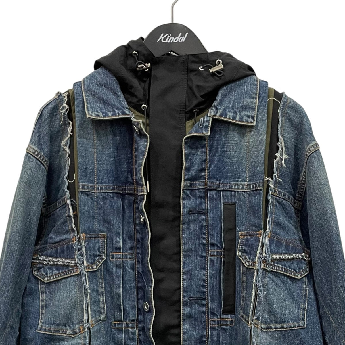 sacai Denim Docking Blousonデニムドッキンブルゾン21-02604M 古着・中古-2枚目のアイテム画像