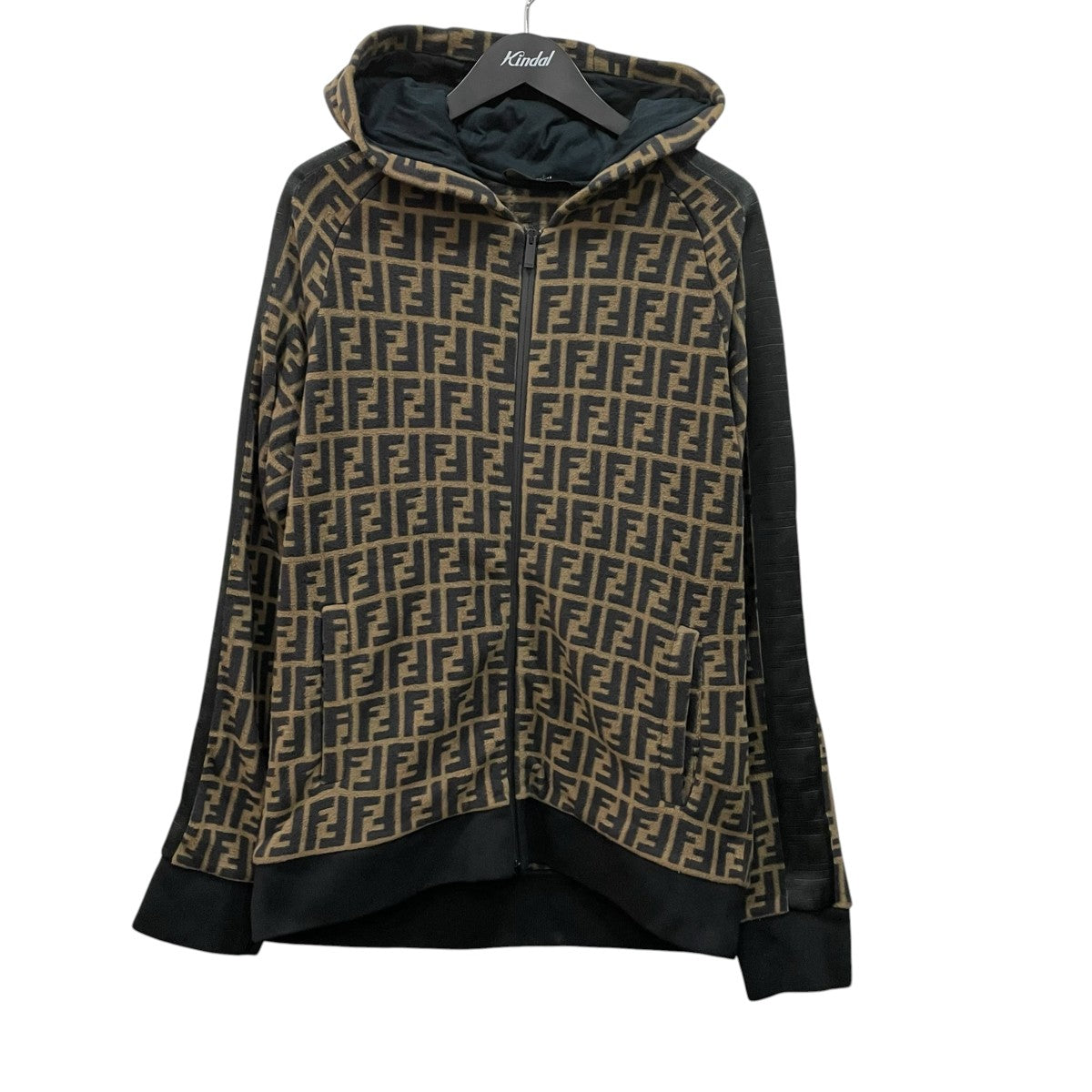 FENDI ズッカ柄ジップパーカーFAF533 A68X 古着・中古-1枚目のアイテム画像