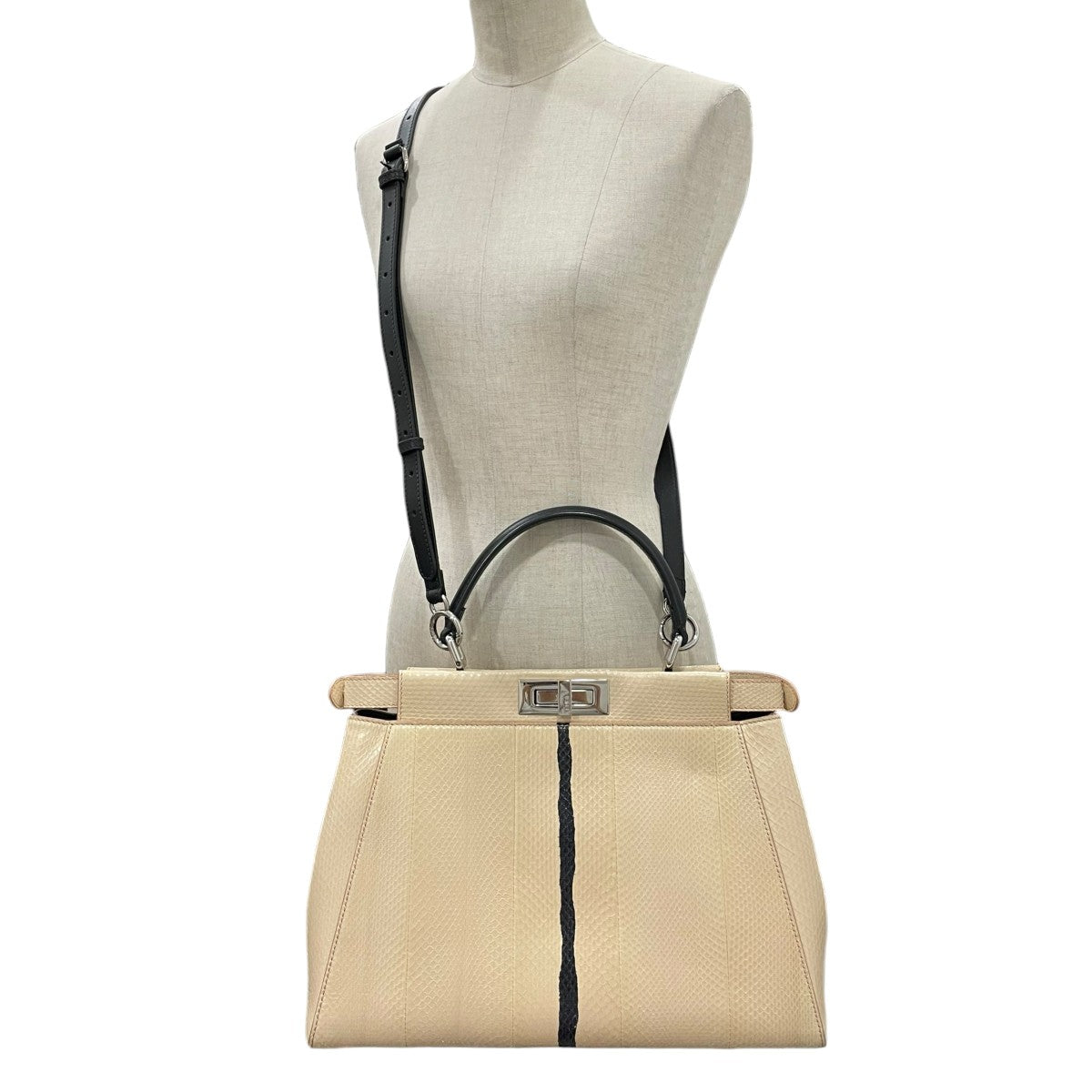 FENDI パイソンピー カブー ミディアムハンドバッグ 古着・中古-10枚目のアイテム画像