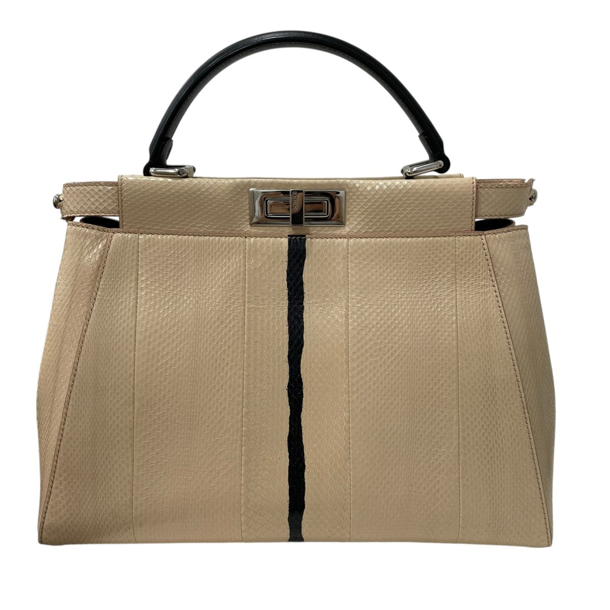 FENDI パイソンピー カブー ミディアムハンドバッグ 古着・中古-3枚目のアイテム画像