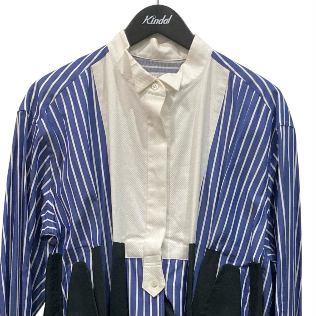 sacai ストライプ長袖ワンピース19-04767 古着・中古-2枚目のアイテム画像