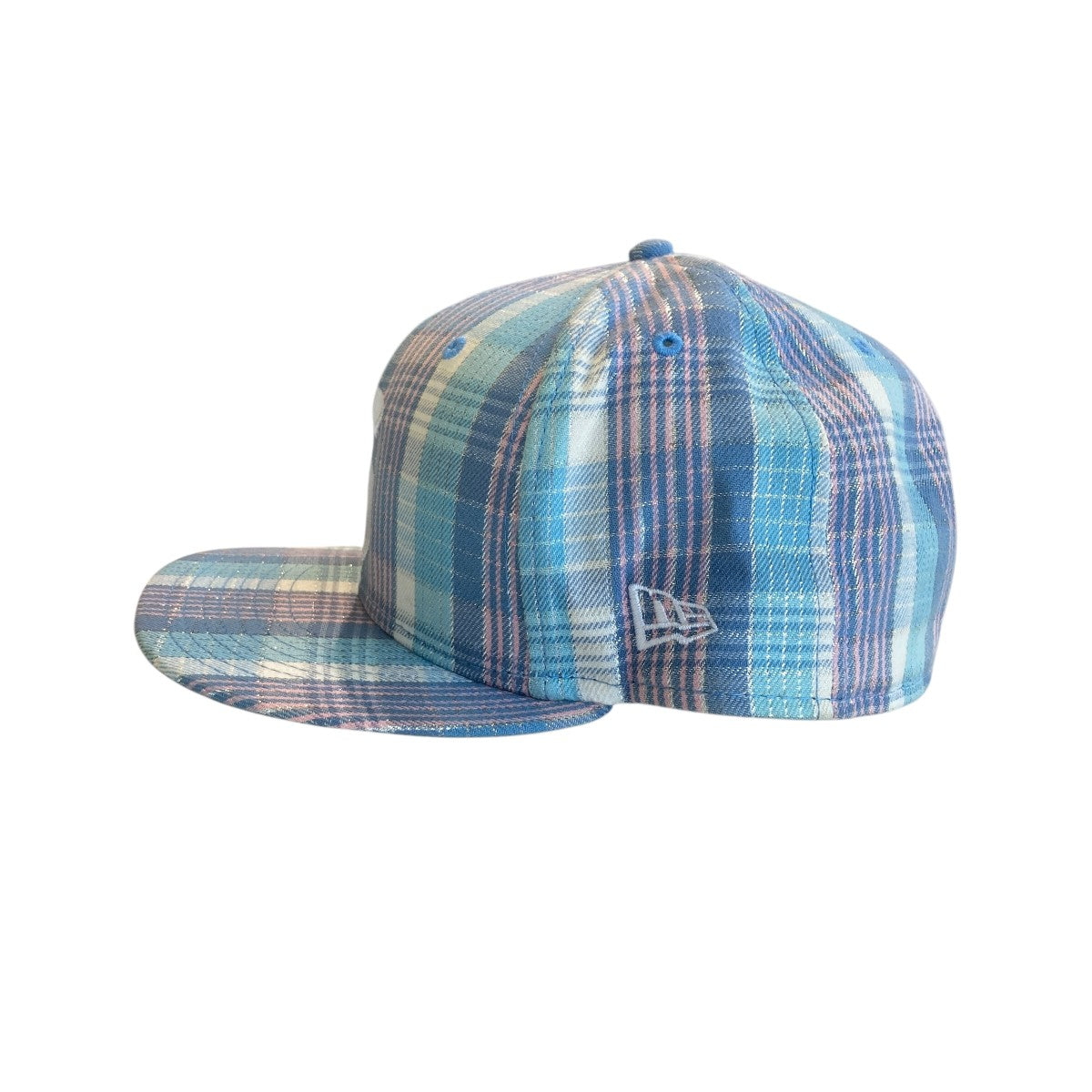 Supreme Metallic Plaid S Logo New Eraキャップ 古着・中古-2枚目のアイテム画像