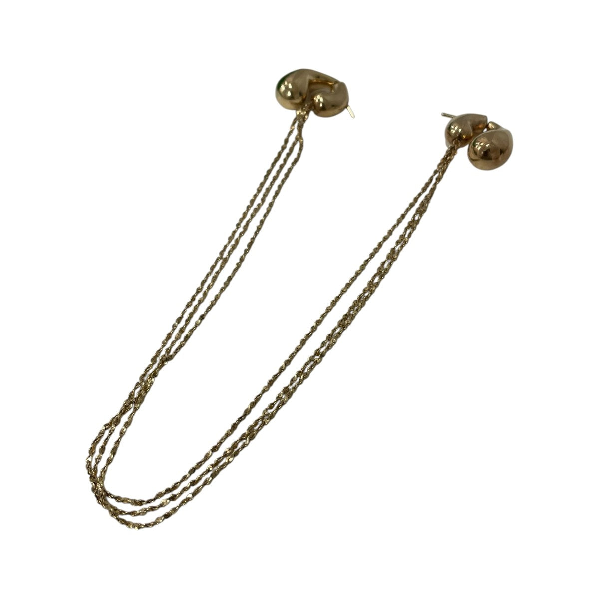 BOTTEGA VENETA Mini Drop Chain Earringsチェーンピアス 古着・中古-1枚目のアイテム画像
