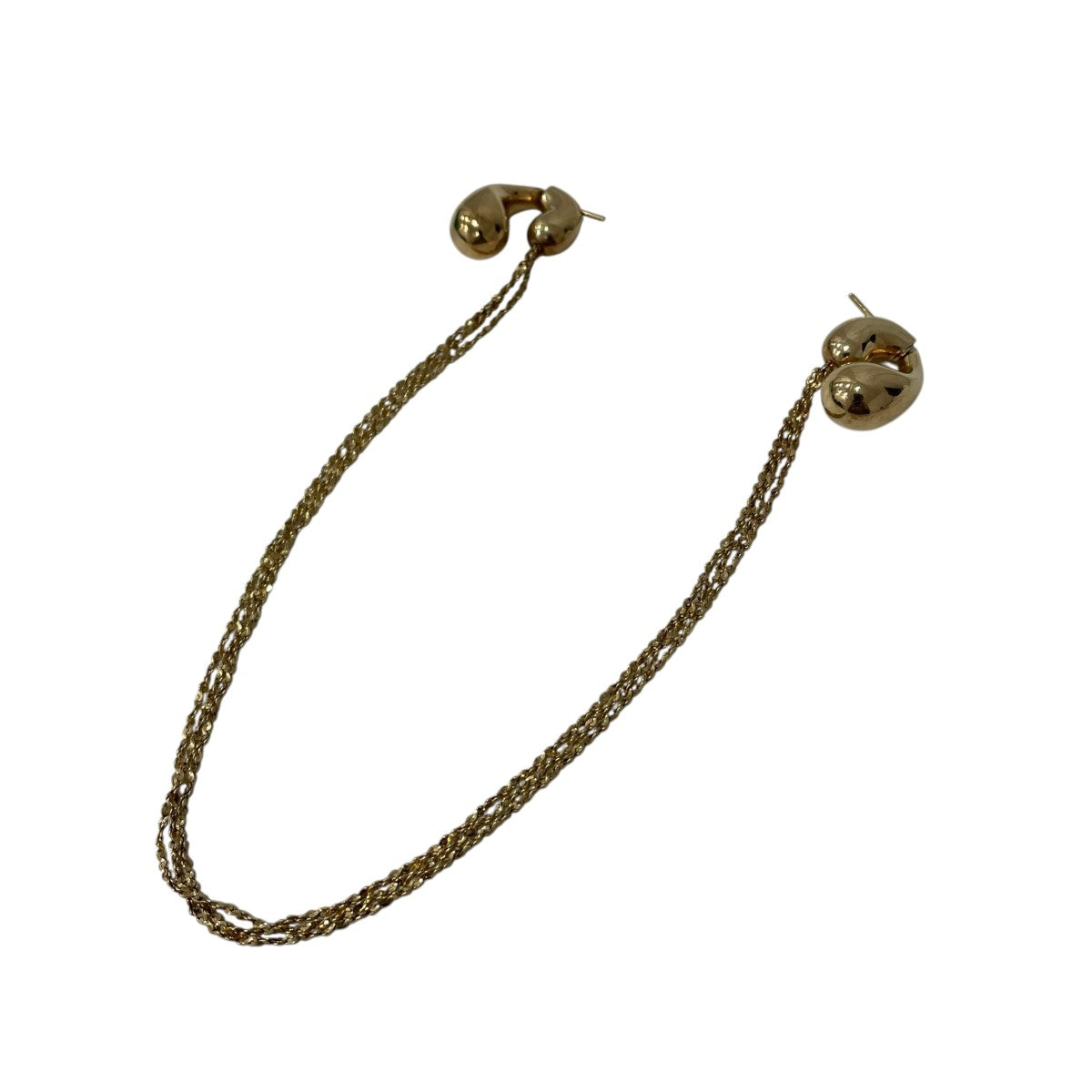 BOTTEGA VENETA Mini Drop Chain Earringsチェーンピアス 古着・中古-2枚目のアイテム画像