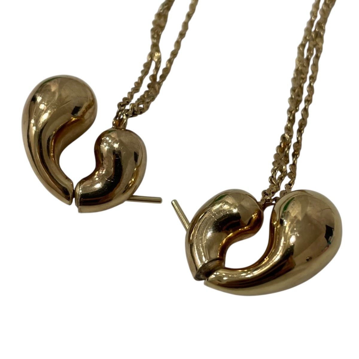 BOTTEGA VENETA Mini Drop Chain Earringsチェーンピアス 古着・中古-3枚目のアイテム画像