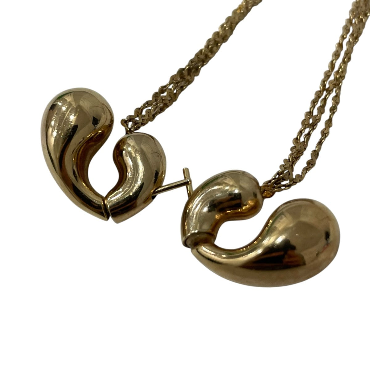 BOTTEGA VENETA Mini Drop Chain Earringsチェーンピアス 古着・中古-4枚目のアイテム画像