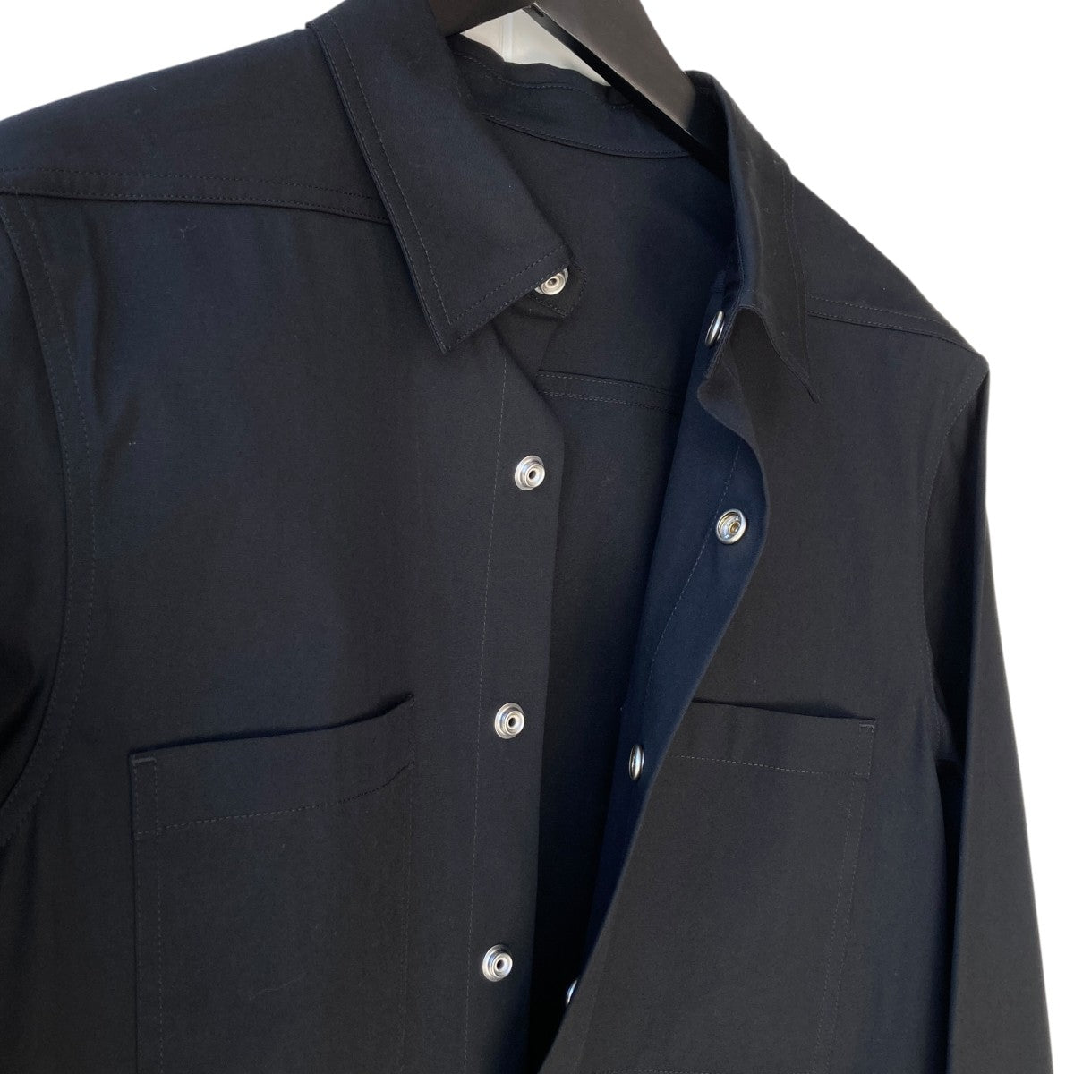 RICK OWENS OUTERSHIRTシャツジャケットRU02E1235-TE 古着・中古-3枚目のアイテム画像