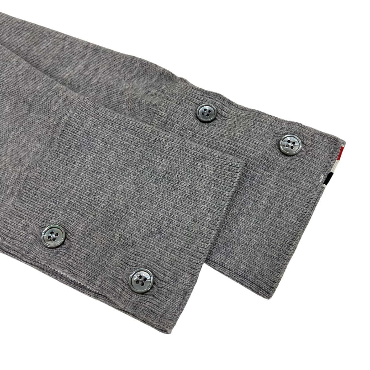 Thom Browne メリノウール 4-BAR クラシックニットカーディガンMKC002A-00014058 古着・中古-4枚目のアイテム画像