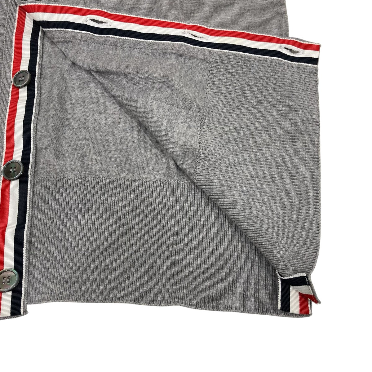 Thom Browne メリノウール 4-BAR クラシックニットカーディガンMKC002A-00014058 古着・中古-5枚目のアイテム画像