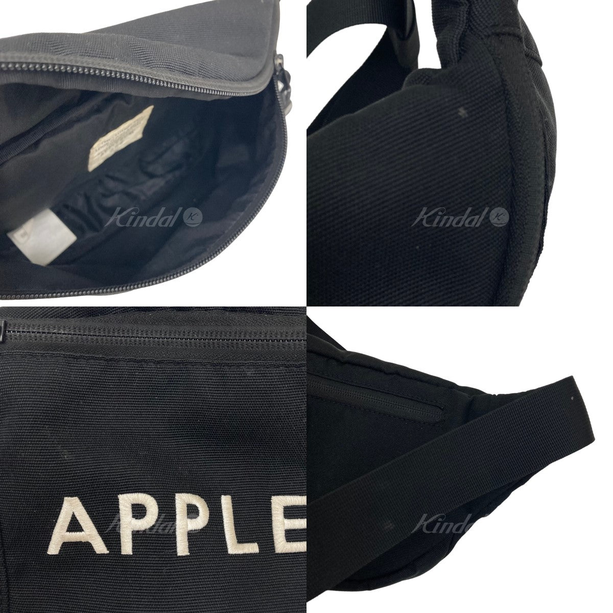 APPLEBUM(アップルバム) Logo Waist Bag ウエストバッグ ブラック ...