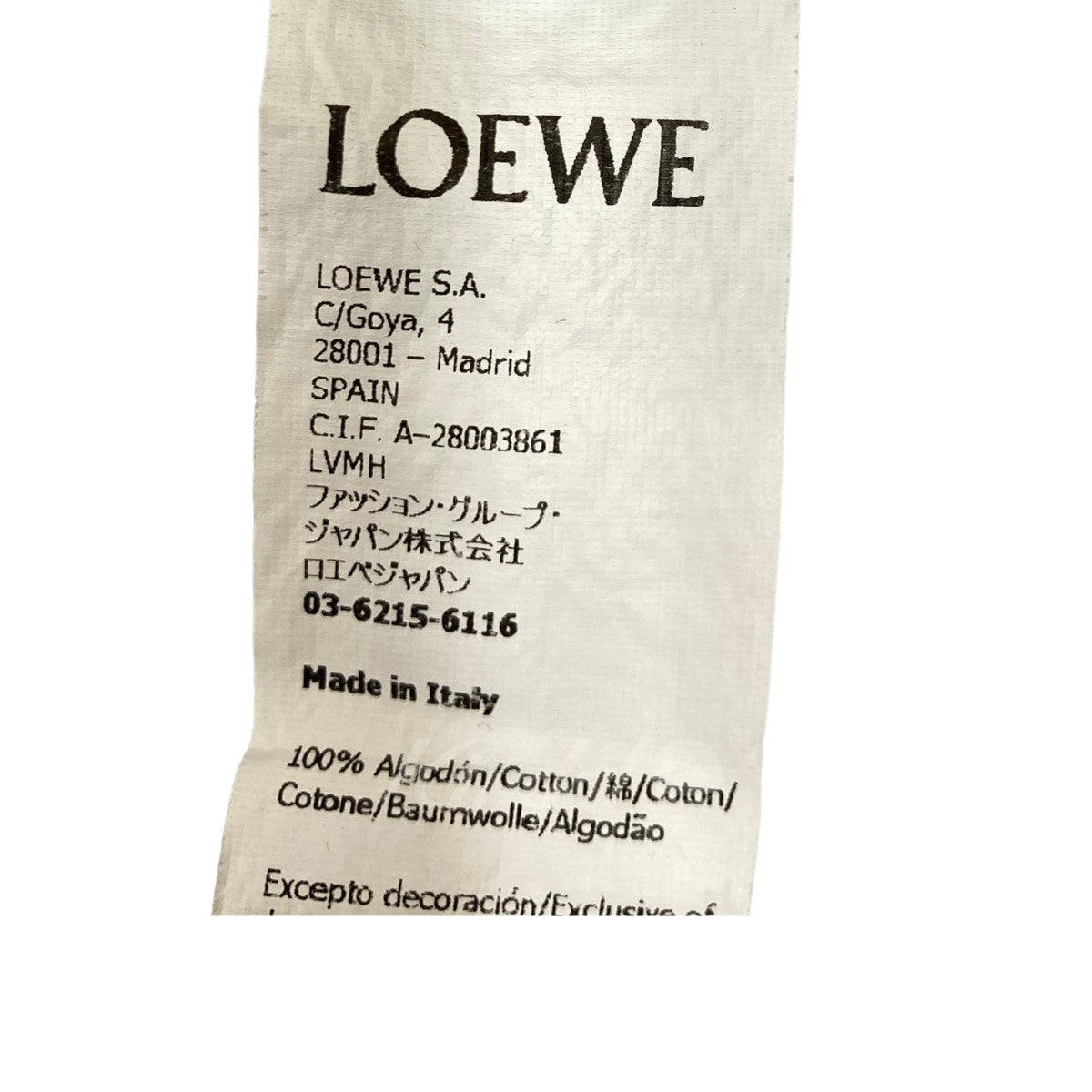 LOEWE(ロエベ) 22AW フォトコピーアナグラムフーディー パーカー ...