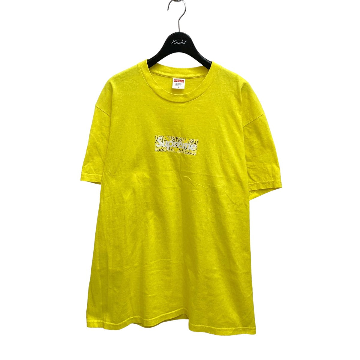 SUPREME(シュプリーム) 19AW Band and Box Logo Tee Tシャツ イエロー