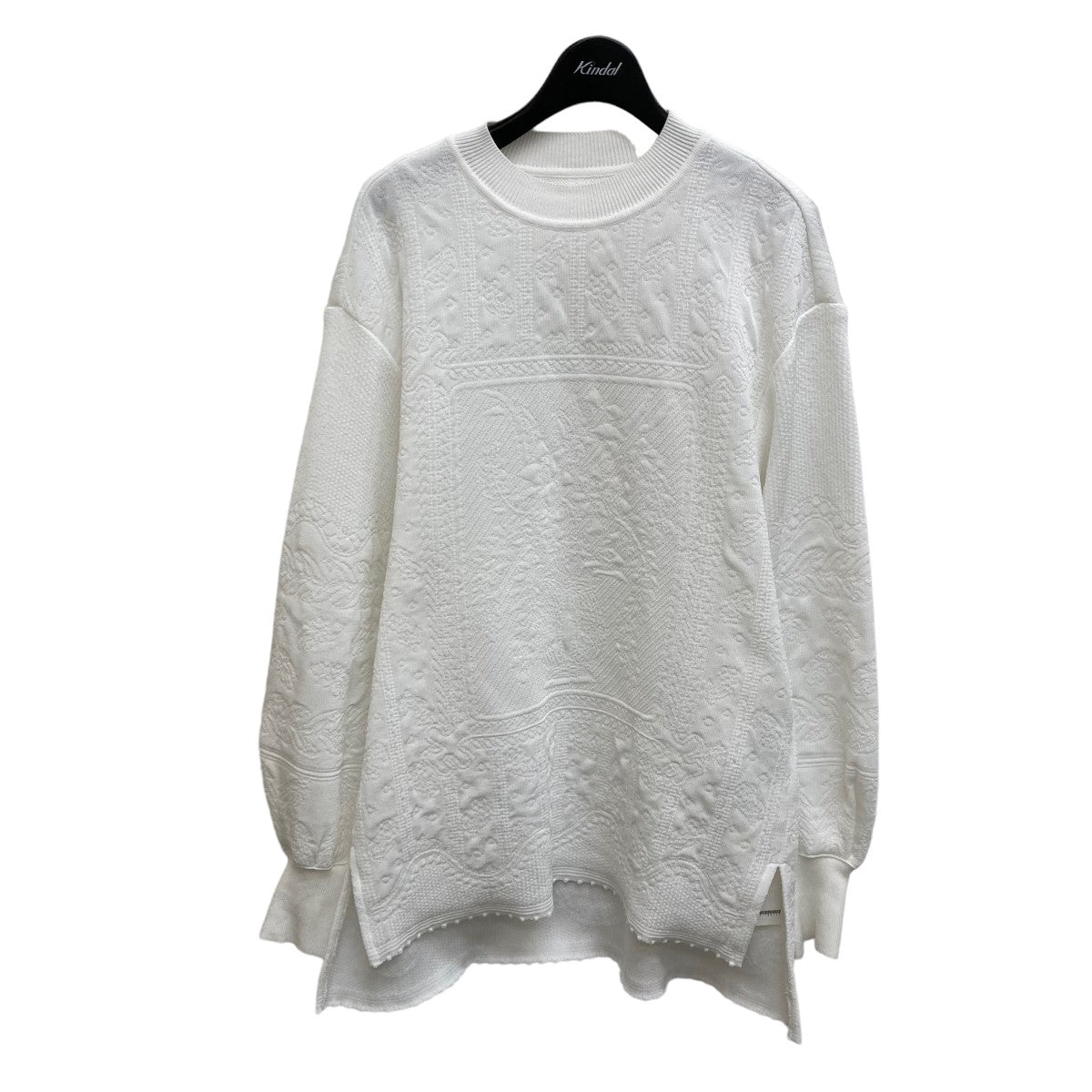 mame kurogouchi◇22ss/Marble Jacquard Knitted Pullover/セーター 