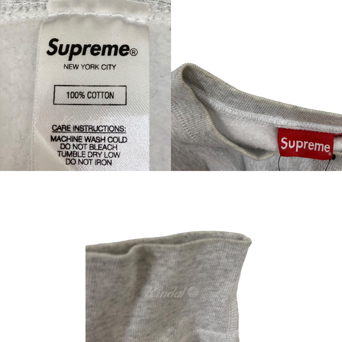 Supreme 18AW Box Logo Crewneck Sweatshirt スウェット グレー サイズ Ｍ｜【公式】カインドオルオンライン  ブランド古着・中古通販【kindal】