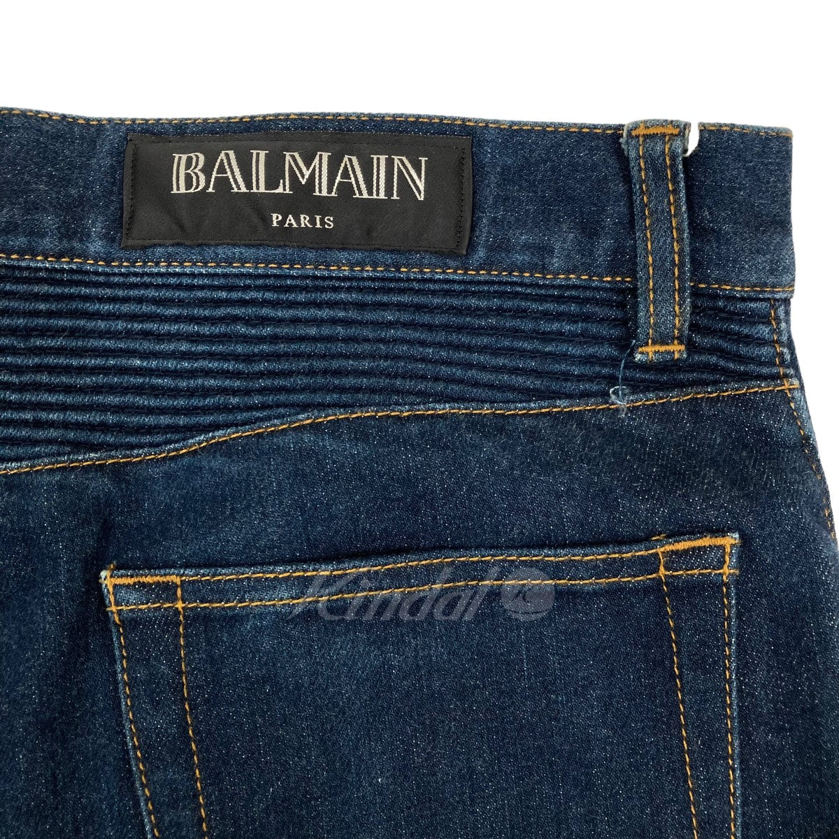 BALMAIN(バルマン) バイカーストレッチパンツ デニムパンツ S4HT551B658