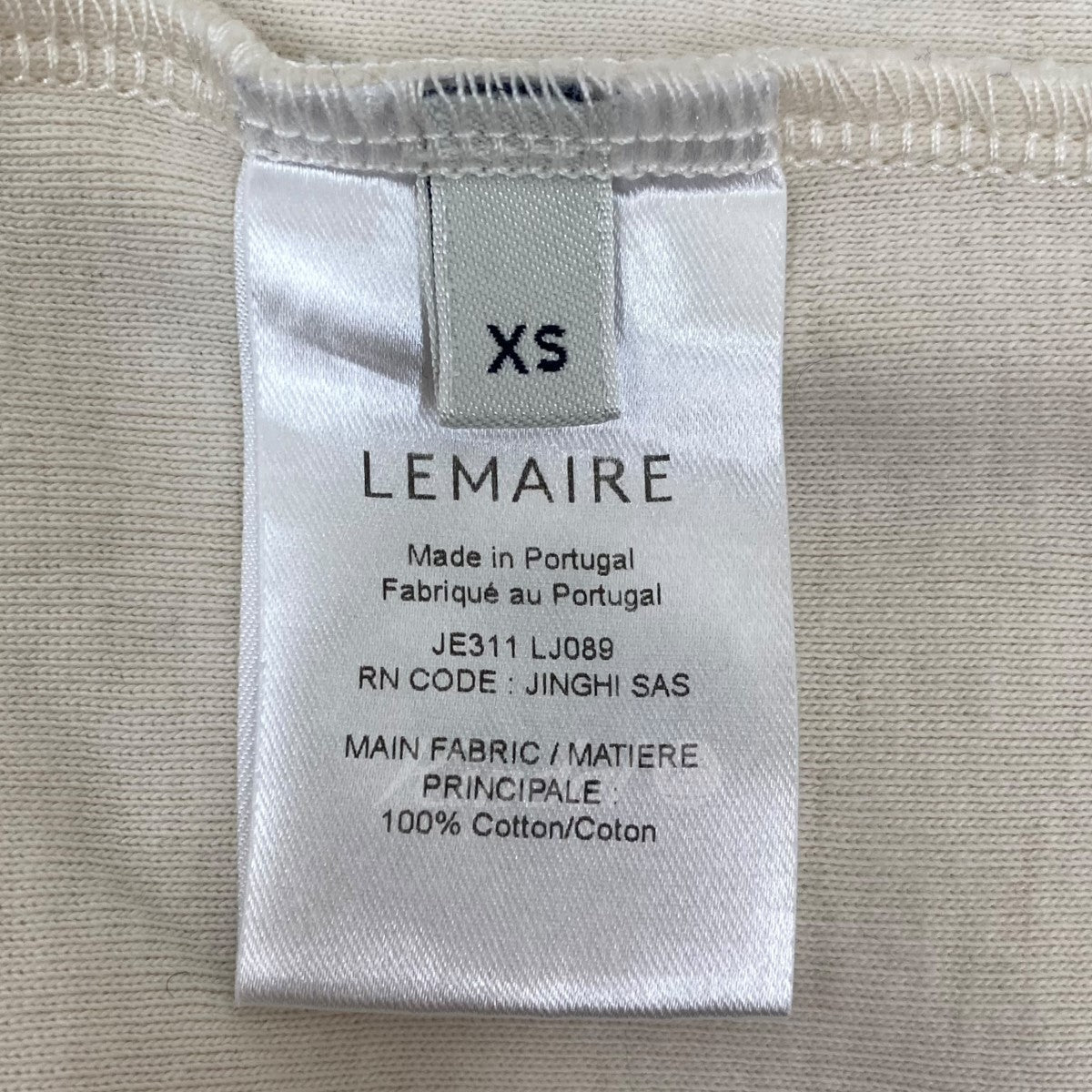 LEMAIRE(ルメール) TURTLENECK LIGHT CREAM ロングスリーブTシャツ ...