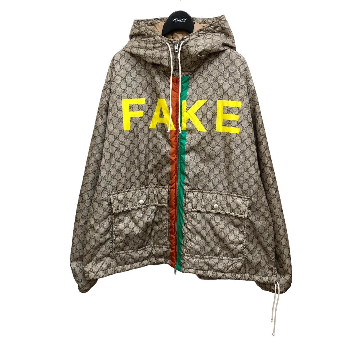 GUCCI(グッチ) Fake Not Print GG Nylon Jacket ジャケット