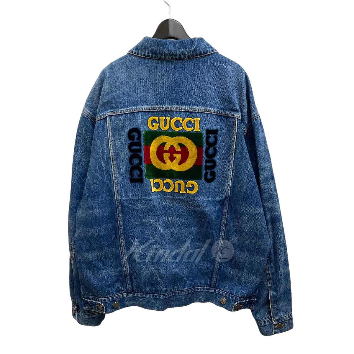 GUCCI(グッチ) Oversize Denim Jacket with Patches デニムジャケット 475024 475024 インディゴ  サイズ 50｜【公式】カインドオルオンライン ブランド古着・中古通販【kindal】