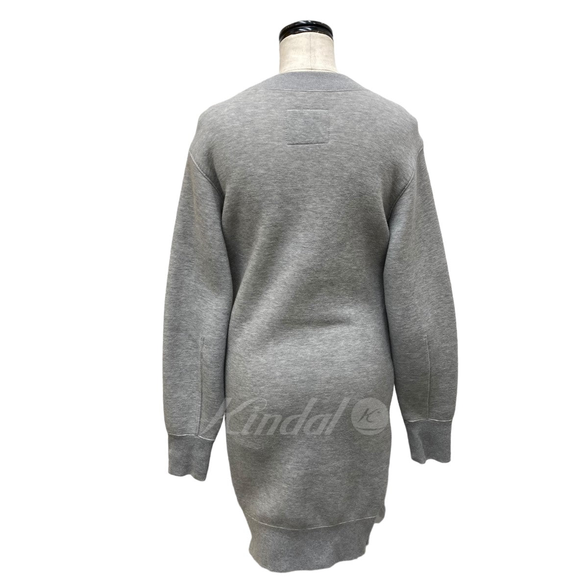 sacai(サカイ) 19AW Sponge Sweat Dress ワンピース 19-04779 グレー サイズ  13｜【公式】カインドオルオンライン ブランド古着・中古通販【kindal】