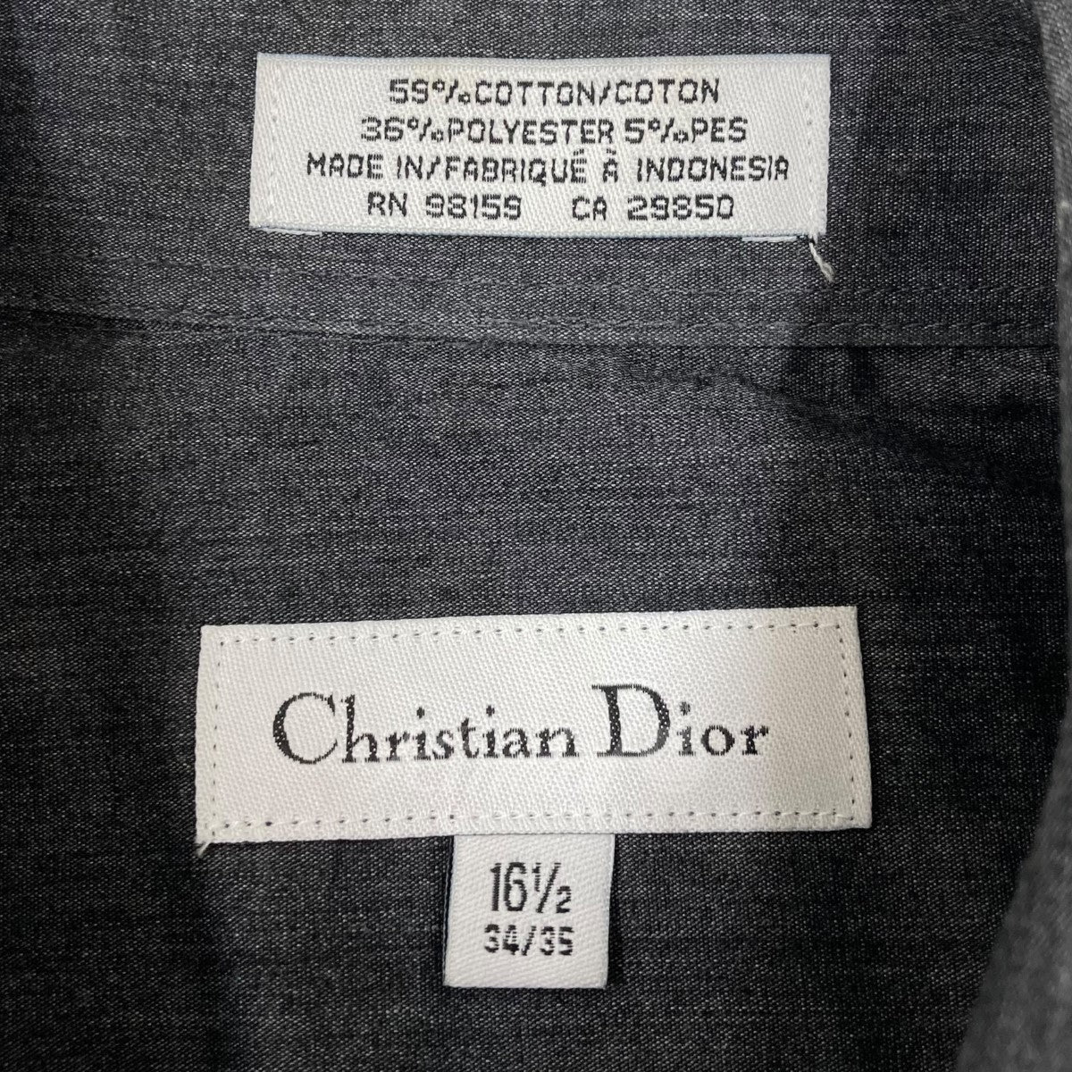 Christian Dior(クリスチャンディオール) シャツ グレー サイズ 12 ...