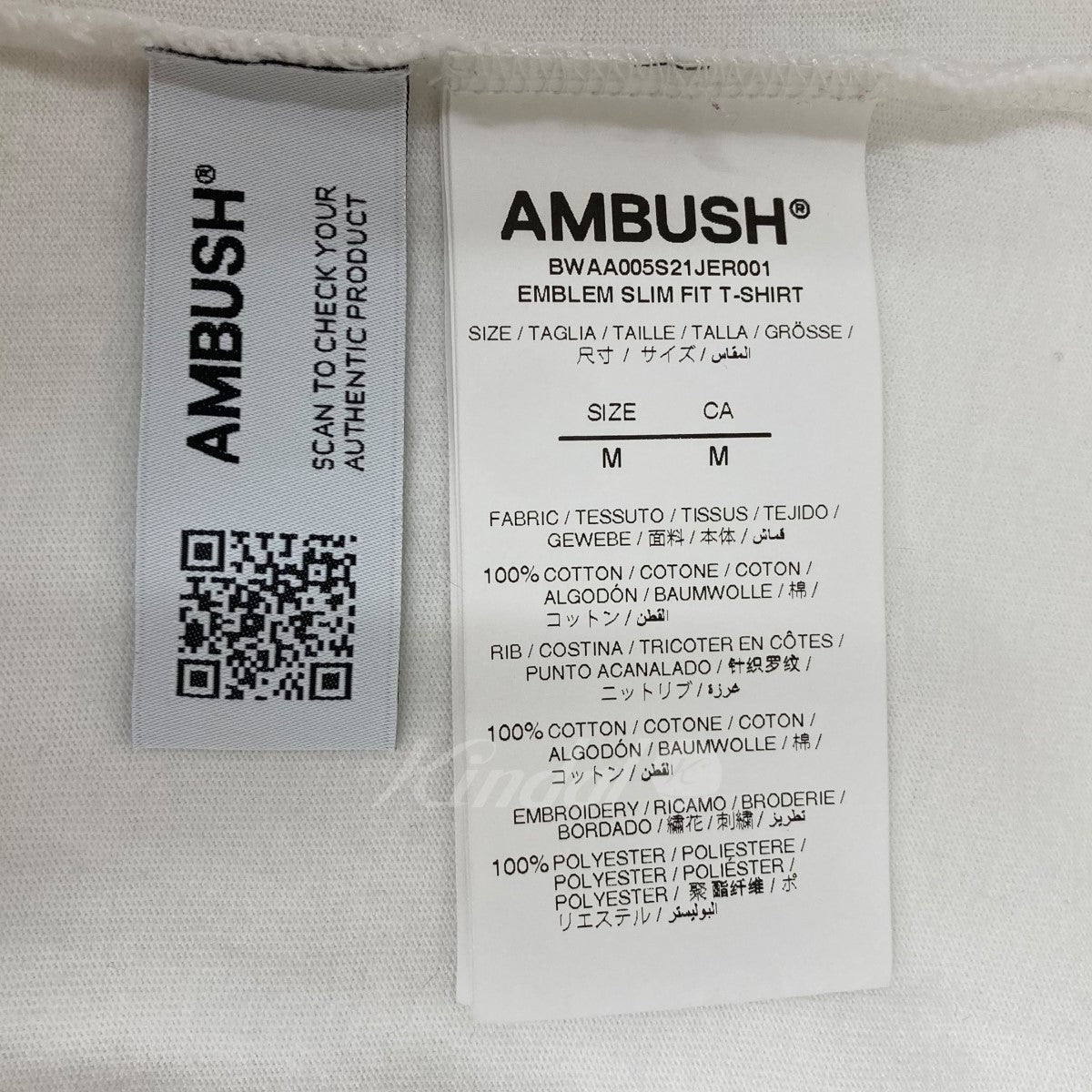 最新作得価AMBUSH RIB T-SHIRT サイズM アンブッシュ トップス