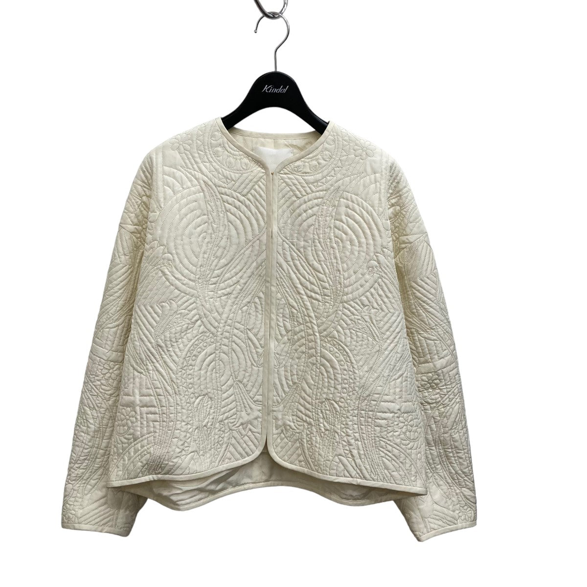 mame kurogouchi(マメクロゴウチ) Floral Quilted Silk Jacket ...