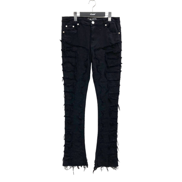 GUAPI(グアピ) スタックデニムパンツ ブラック サイズ 32｜【公式