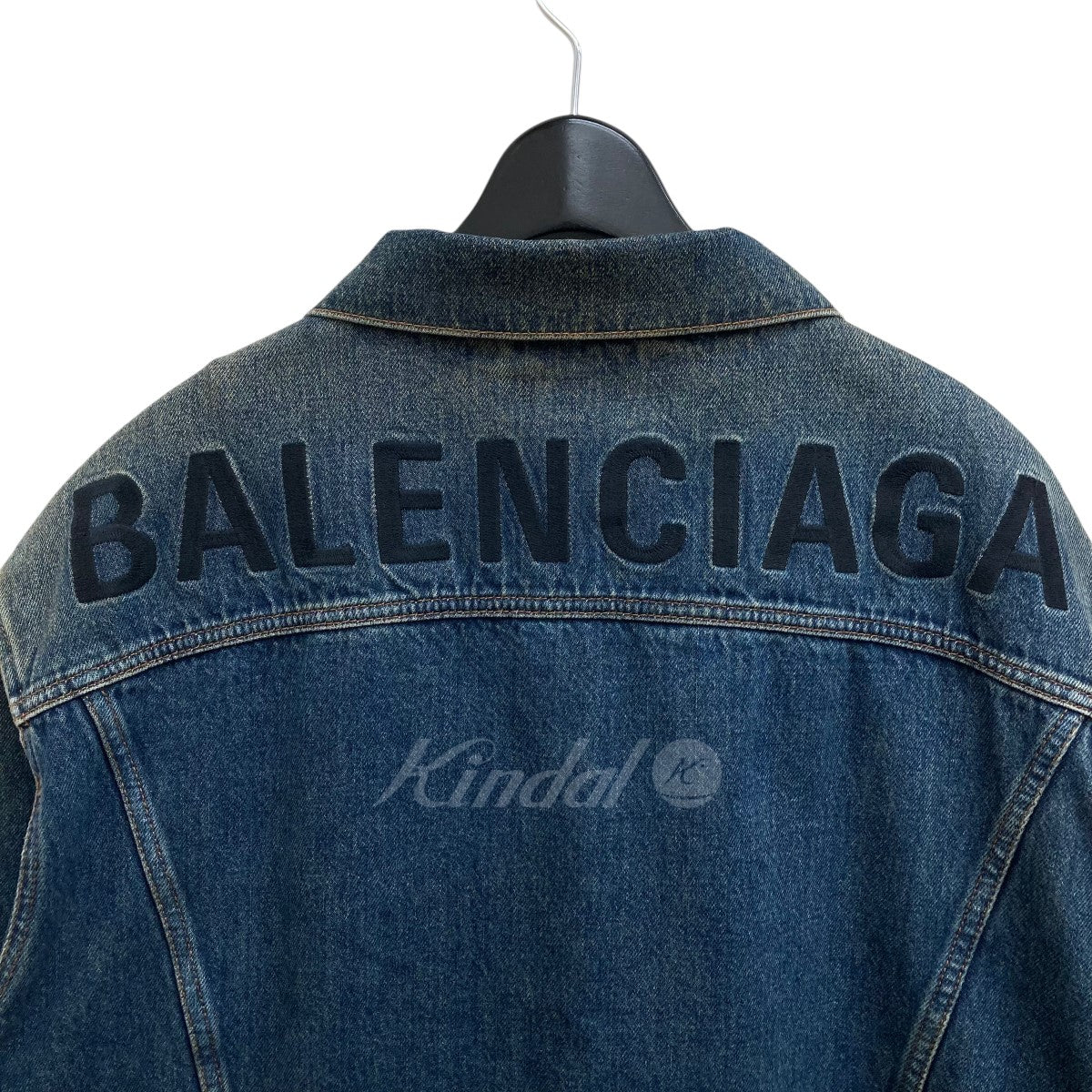 BALENCIAGA(バレンシアガ) バックロゴオーバーサイズデニムジャケット 