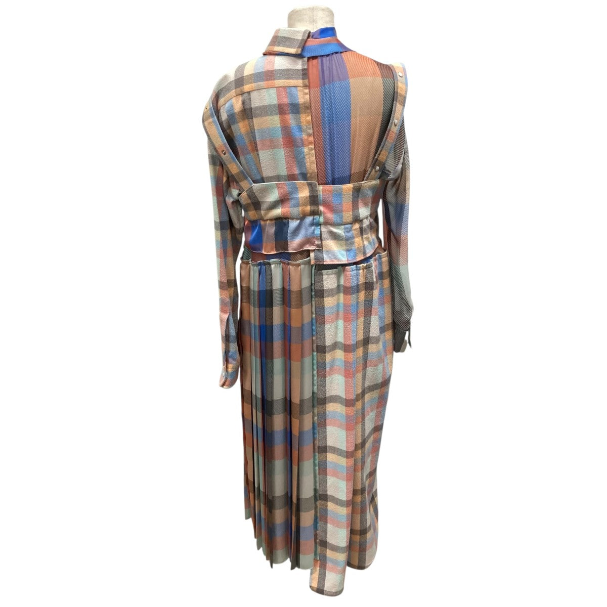 【出品8/7迄】sacai ワンピース 新品 試着のみ sacai - sacai ロングワンピース バックニットの通販 by sea's