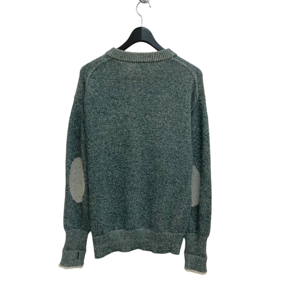 強撚SHETLAND×アマ撚りCashemere二重ヒョットコ P O SWEATERニットMT2303-0104