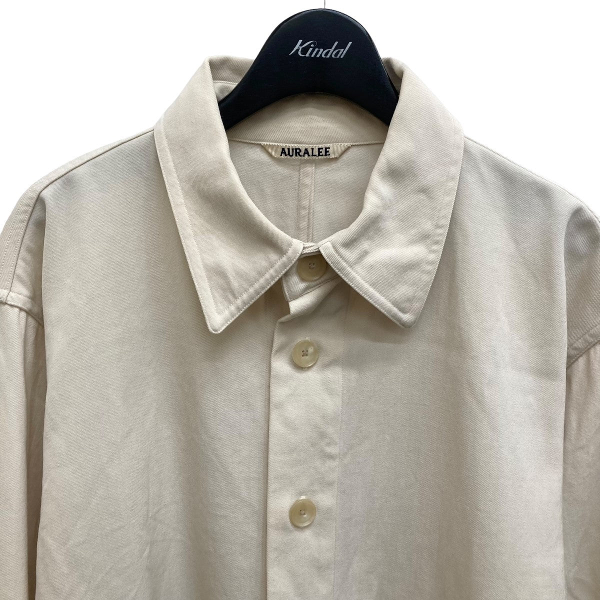 AURALEE(オーラリー) WOOL MAX GABARDINE HAND PAINTED SHIRTSシャツジャケットA20AS01GP