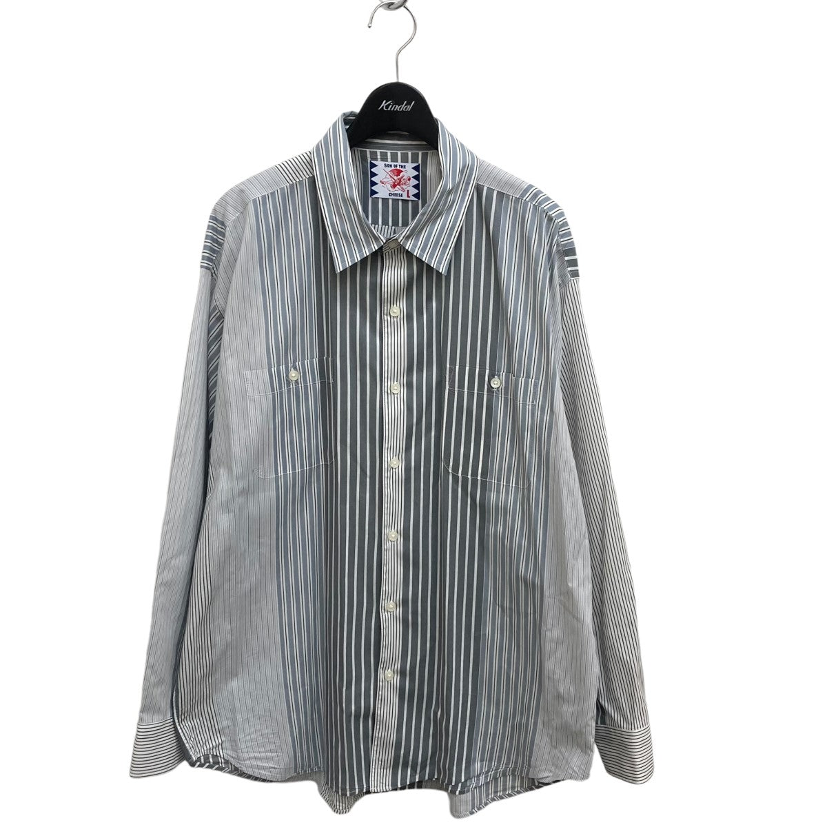 SON OF THE CHEESE(サノバチーズ) All Stripe ShirtストライプシャツSC2110-SH08 SC2110-SH08  ブルー サイズ L｜【公式】カインドオルオンライン ブランド古着・中古通販【kindal】