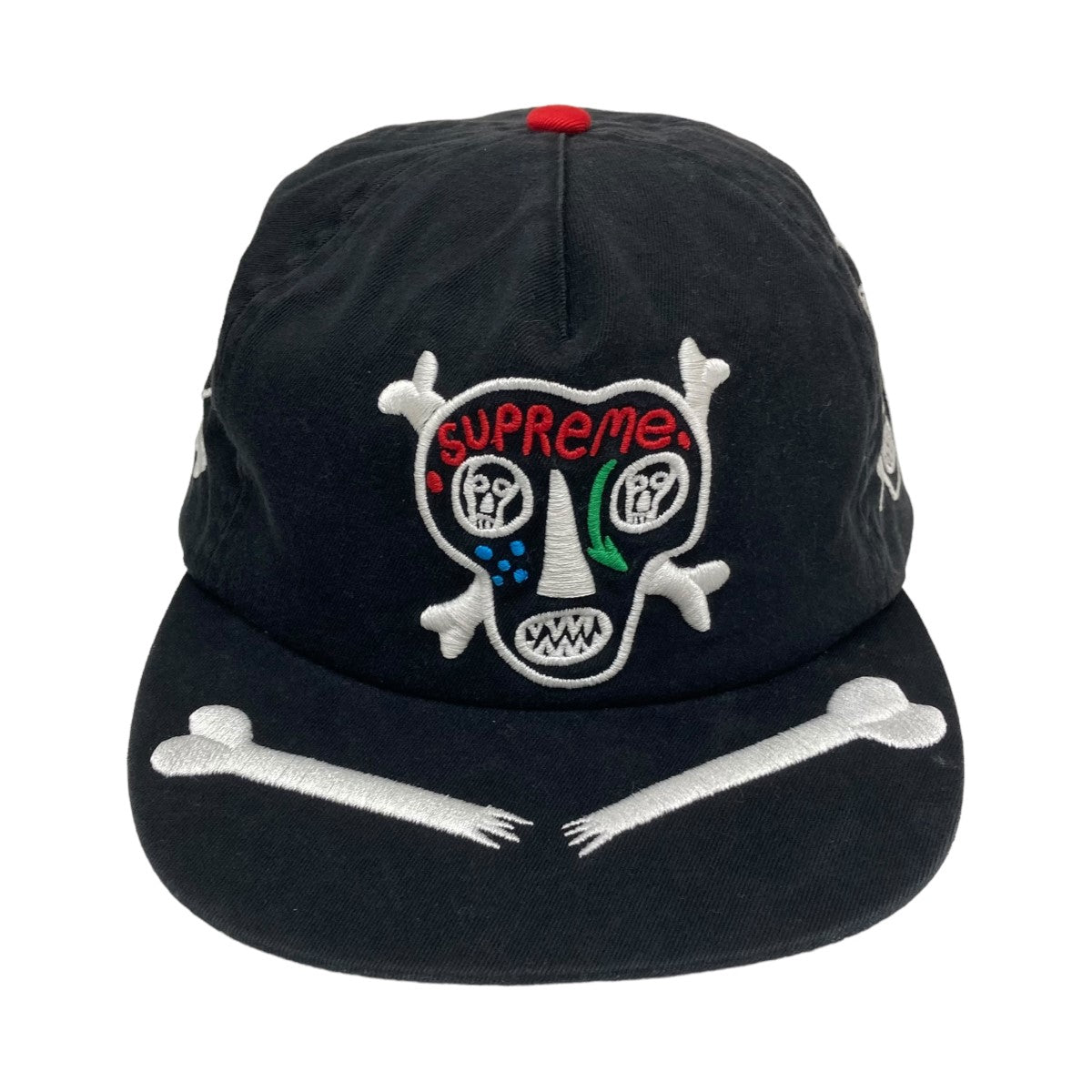 Supreme(シュプリーム) Clayton Patterson Skulls 5-Panelキャップ ブラック｜【公式】カインドオルオンライン  ブランド古着・中古通販【kindal】