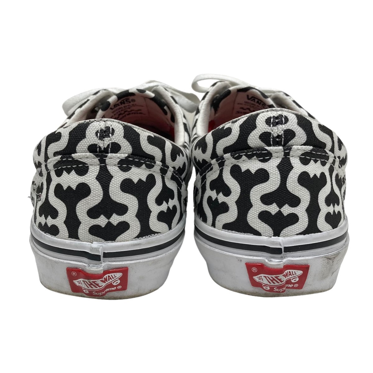 Supreme×VANS Monogram S Logo Skate Eraスニーカー ブラック×ホワイト ...