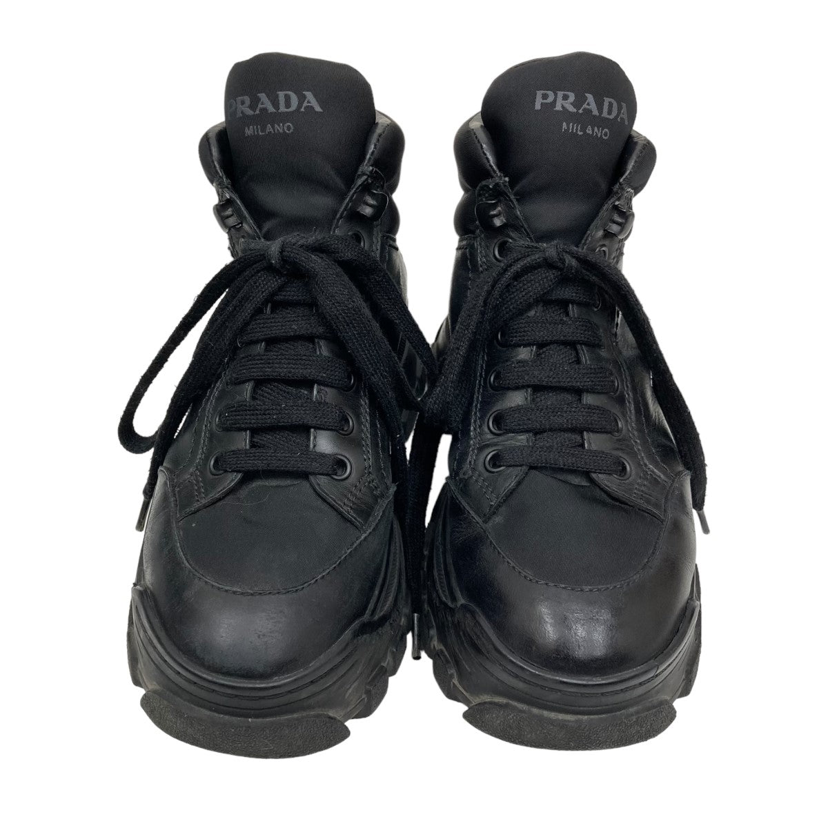 PRADA(プラダ) コンバットブーツ ブラック サイズ 23｜【公式】カインドオルオンライン ブランド古着・中古通販【kindal】