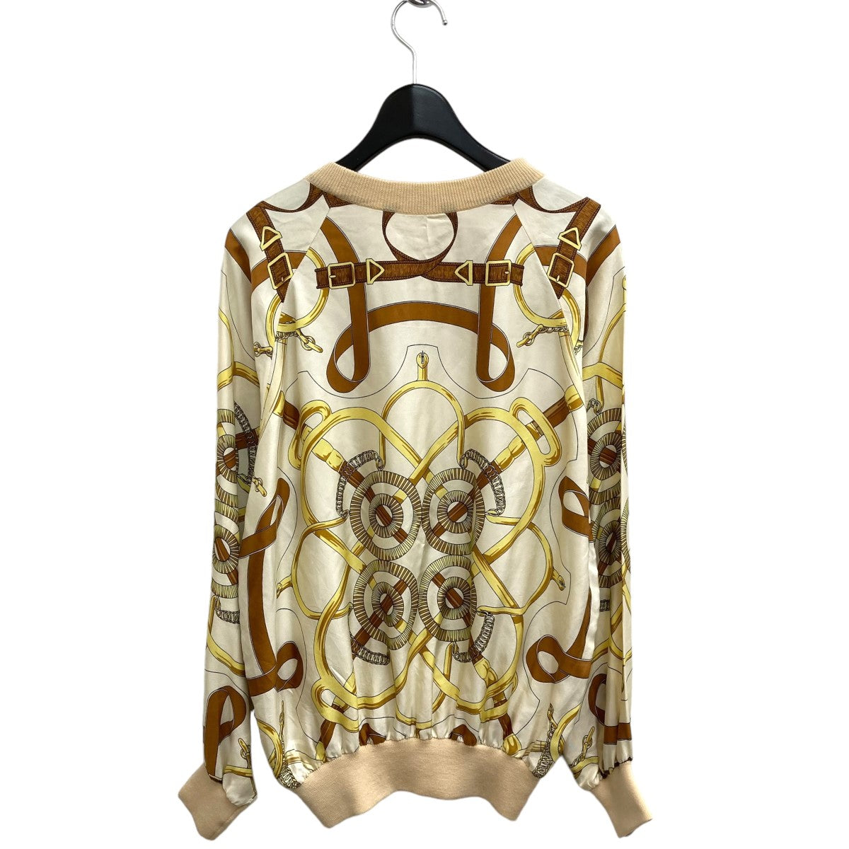未使用品△HERMES エルメス 22SS シルバー金具 シルク混